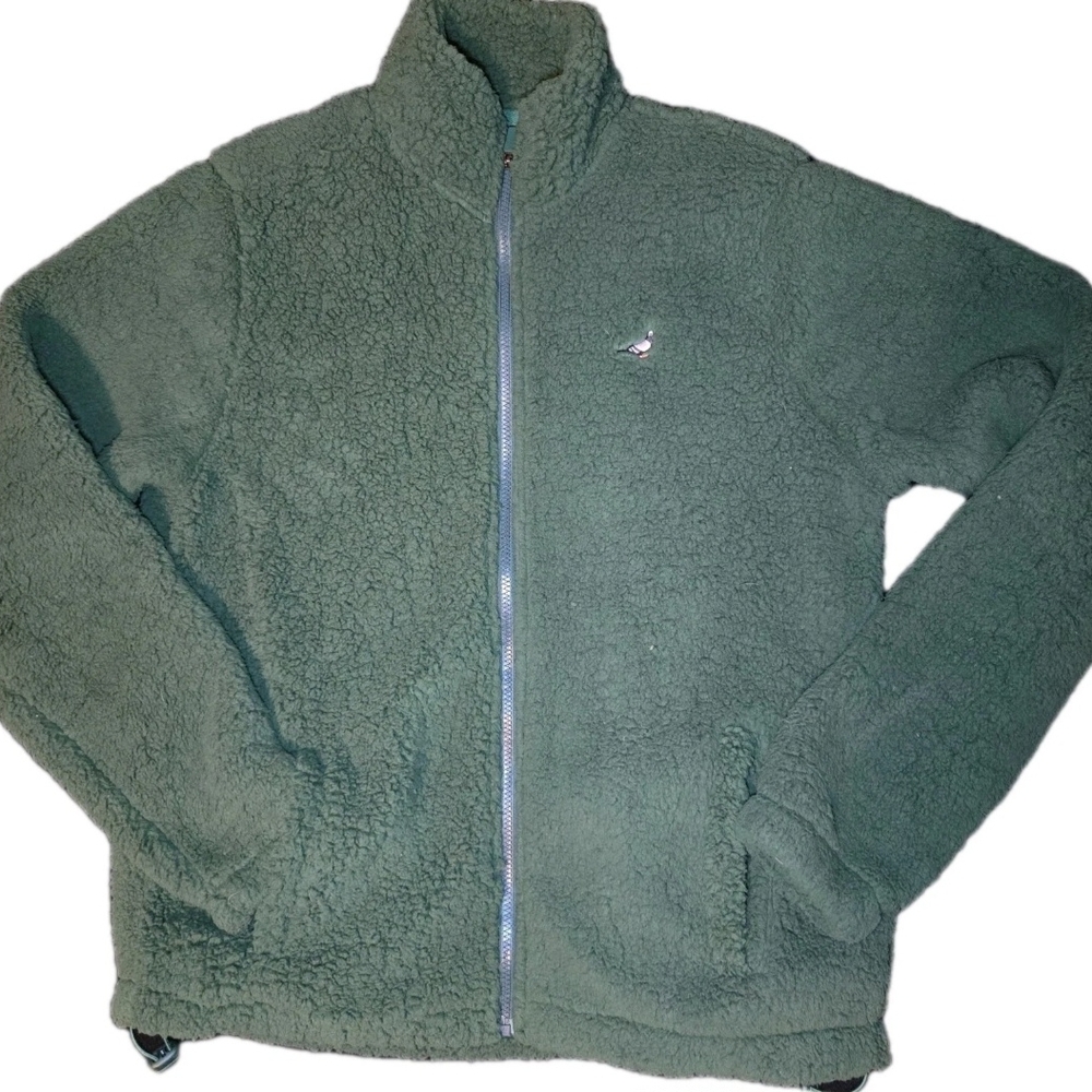 Jeff Staple Pigeon Green Sherpa Zip Up Medium $78 Retail‎
